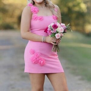 Elliatt - Trompe Dress in Pink - Revolve